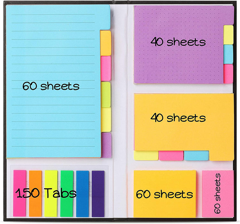 Sticky Notes and Index Tabs Set, 410 Pieces