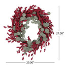 Eucalyptus And Berry Artificial Wreath 29in