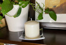 Wavy Square Aluminum Candle Holder Dish