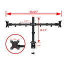 Dual Monitor Arm Desk Mount, Up to 32 Inch