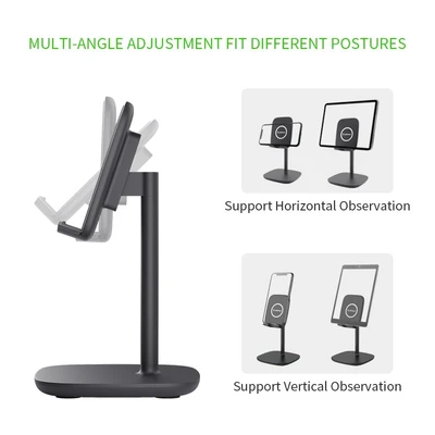 Adjustable Aluminum Tablet Stand With Clamp