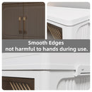 Clear Stackable Closet Storage Cabinets 4-Pack
