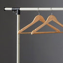 Rolling Clothes Rack With Bottom Shelves