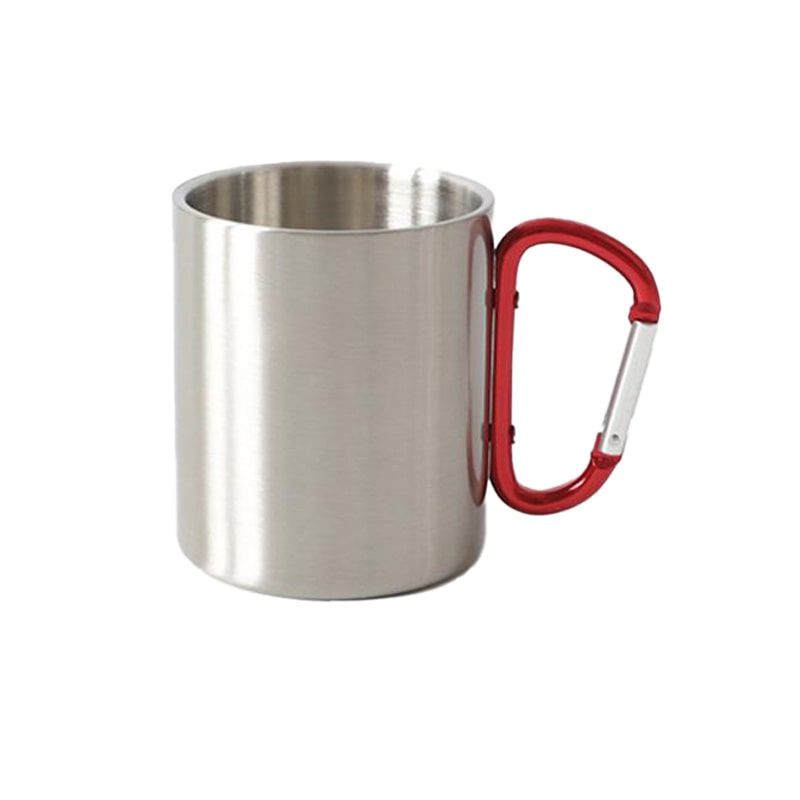 10oz Stainless Steel Carabiner Camp Mug