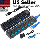 7-Port USB Hub, USB 2.0 or 3.0