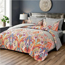 3-Piece Boho Floral King Comforter Set