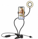 USB Clamp Desk Lamp With Phone Holder