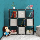 3-Tier 9-Cube Fabric Closet Organizer Shelf