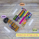 Clear Multipurpose Pencil Case Box