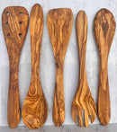 Olive Wood Kitchen Utensil Set 5 Piece