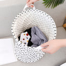 Cotton Linen Laundry Hamper