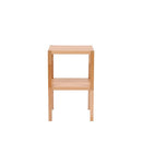 2-Tier Birch Wood Bathroom Shelf