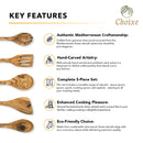 Olive Wood Kitchen Utensil Set 5 Piece