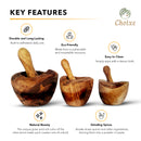 Olive Wood Mortar And Pestle