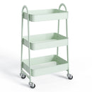 3-Tier Metal Rolling Utility Storage Cart