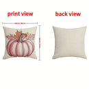 Fall Pumpkin Throw Pillow Covers Set Of 4