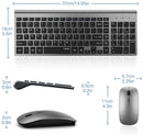 Full-Size Wireless Keyboard and Mouse Set