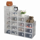 Clear Stackable Shoe Storage Boxes 18-Pack