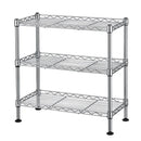 3-Tier Steel Pantry Cabinet Organizer Shelf