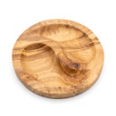 Olive Wood Yin-Yang Tapas Plate