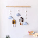 Rainbow Felt Ball Wall Hanging