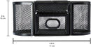 Mesh Desk Organizer With Sticky Note Tray