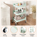 3-Tier Metal Rolling Utility Storage Cart