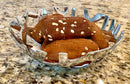 Modern Cast Aluminum Fruit And Bread Bowl