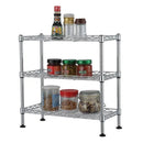 3-Tier Steel Pantry Cabinet Organizer Shelf