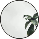 16-Inch Round Metal Frame Bathroom Mirror