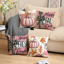 Fall Pumpkin Throw Pillow Covers Set Of 4