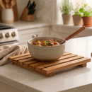 Olive Wood Square Pan Trivet