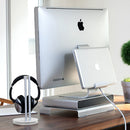 Dual-Layer Metal Headphone Stand