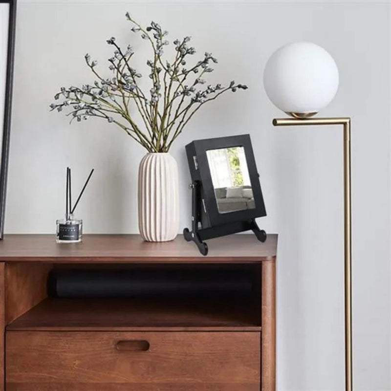 Mirrored Jewelry Cabinet Countertop Organizer