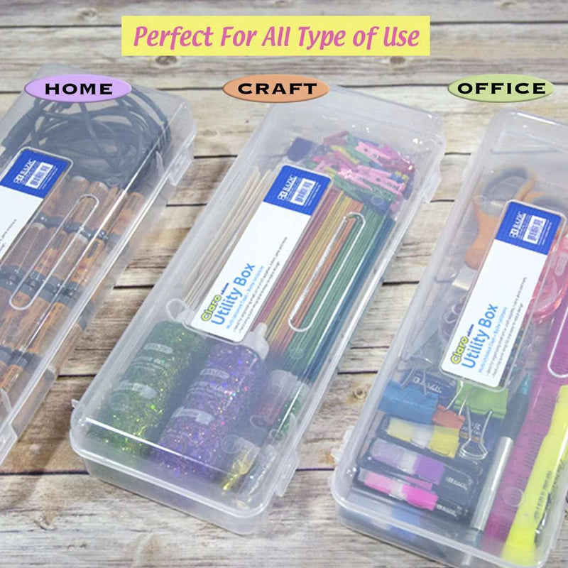 Clear Multipurpose Pencil Case Box