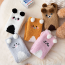 Women's Embroidered Coral Fleece Socks