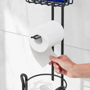 Freestanding Toilet Paper Holder With Shelf