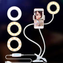 USB Clamp Desk Lamp With Phone Holder