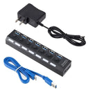 7-Port USB Hub, USB 2.0 or 3.0