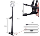 USB Clamp Desk Lamp With Phone Holder