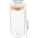 Glass Tumbler With Lid And Straw 17oz