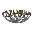 Modern Cast Aluminum Fruit And Bread Bowl