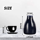 Black Ceramic Diamond Vase Set Of 3