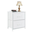 Fabric Drawer Nightstand Storage Set Of 2