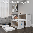 Clear Stackable Closet Storage Cabinets 4-Pack