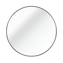 16-Inch Round Metal Frame Bathroom Mirror