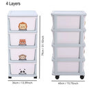 4-Drawer Rolling Storage Tower