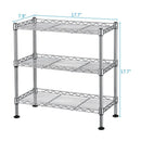 3-Tier Steel Pantry Cabinet Organizer Shelf