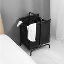2-Tier Laundry Sorter Basket With Lid