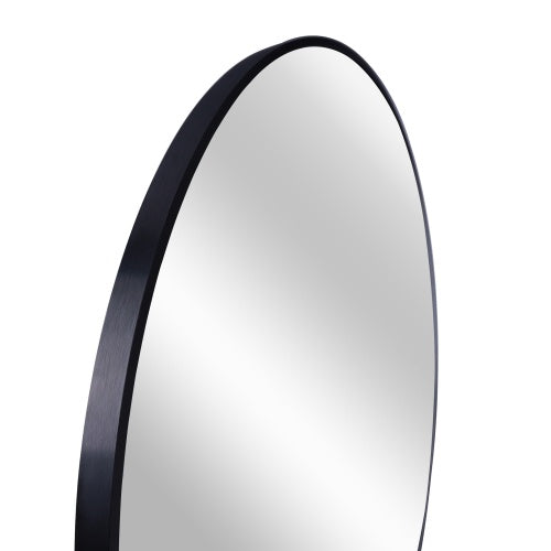 16-Inch Round Metal Frame Bathroom Mirror